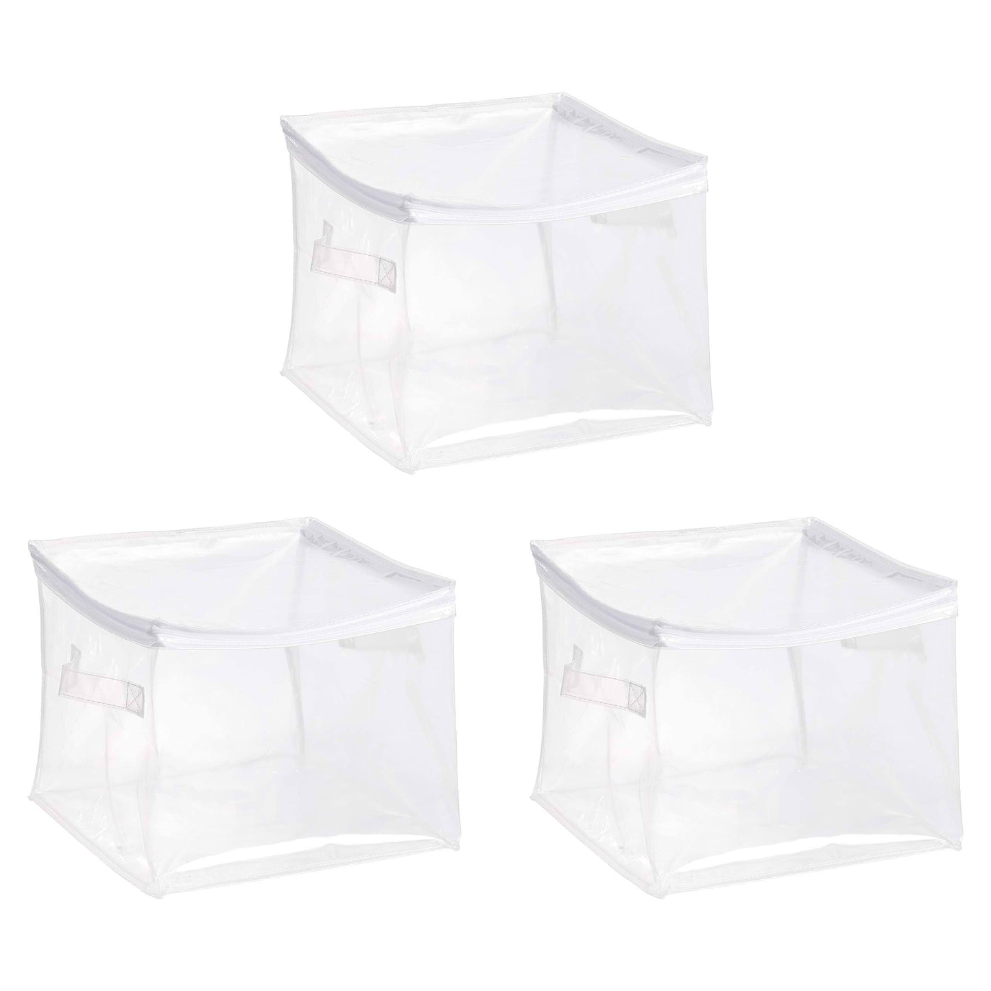 Basics Clear Zippered Organizers, 3-Pack